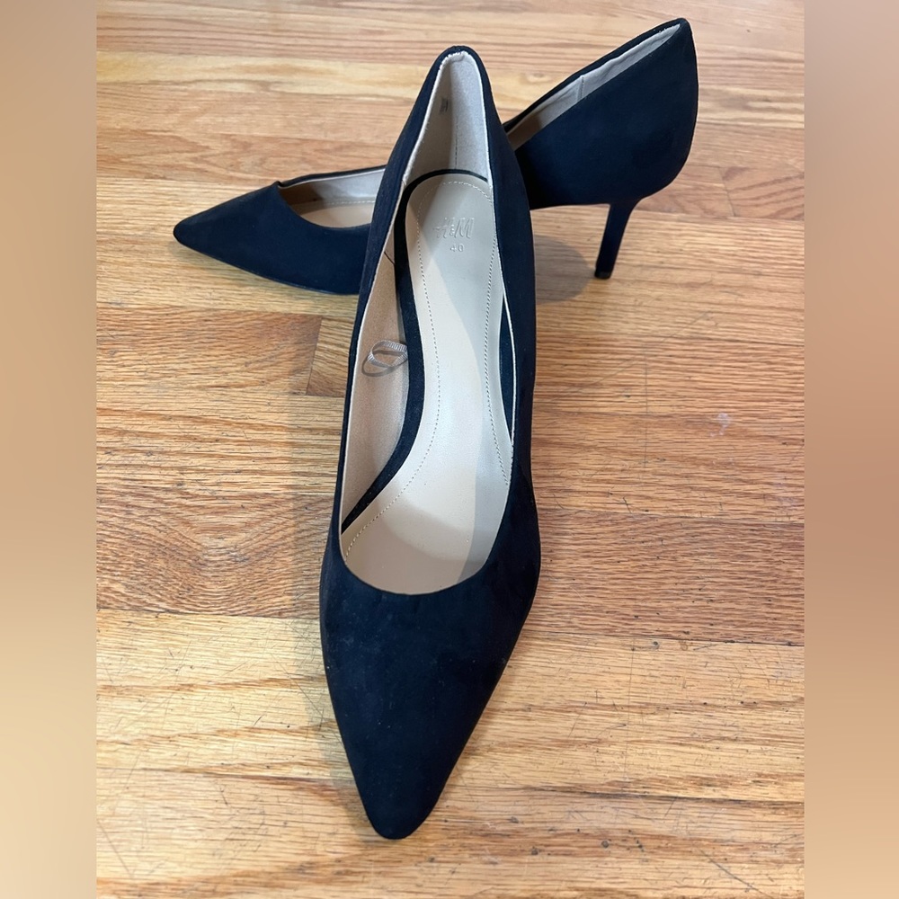 H&M Black Suede Women's Heels